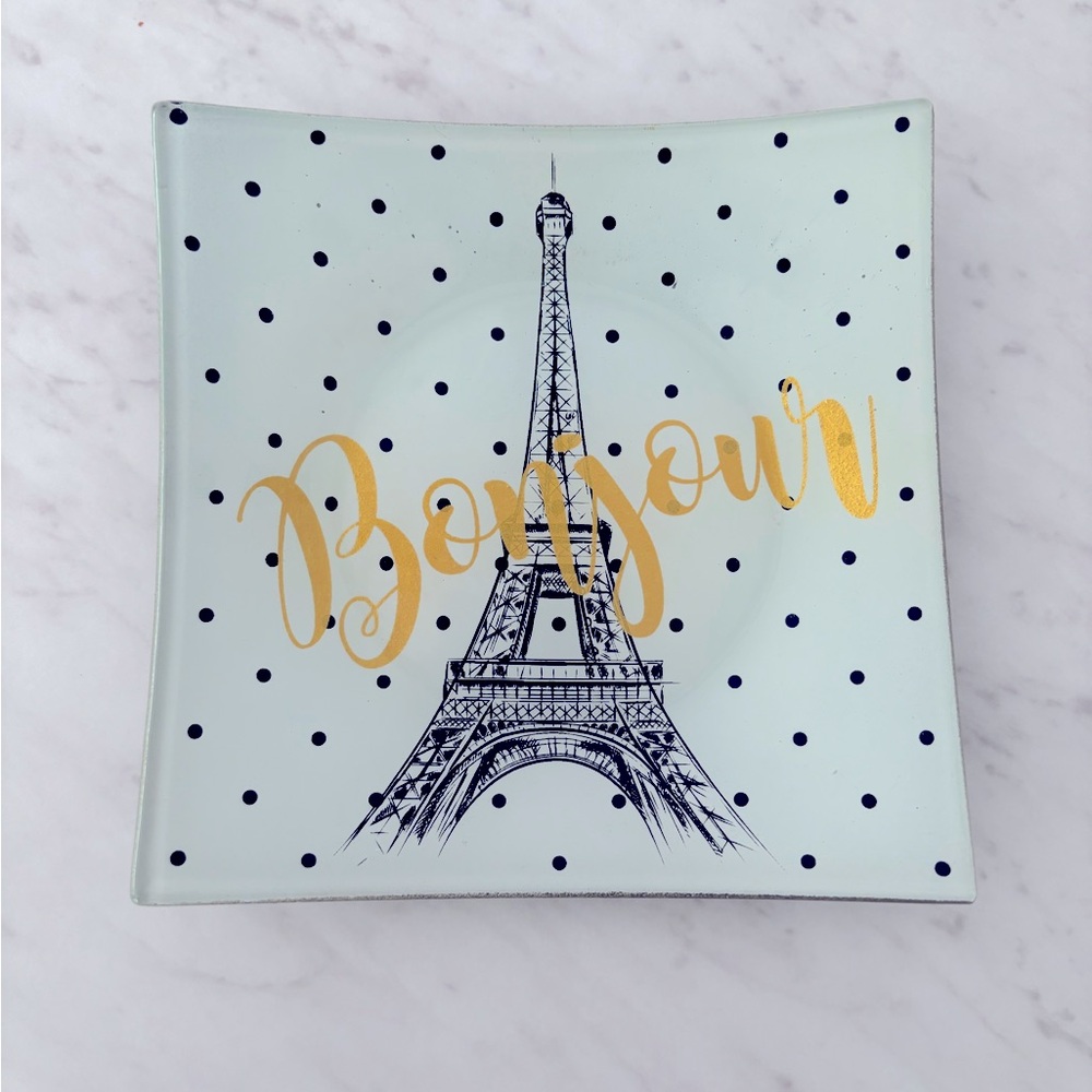 ‘Bonjour’ Paris Theme Side Plate